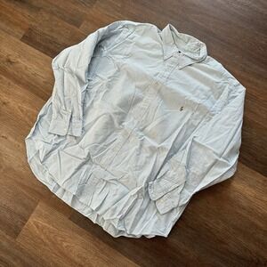 Ralph Lauren Blue White Striped Button Down Shirt Mens Sz 3XB Preppy